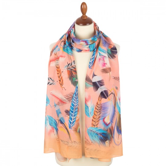 Premium scarf Marabou, viscose - 200x65cm