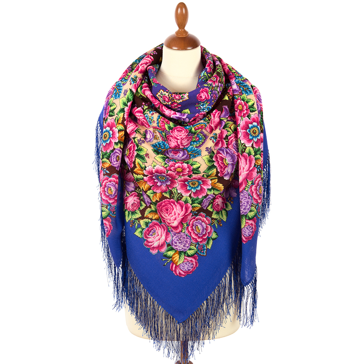 Sal premium When the Heart sings din lana, mov indigo, 146x146cm