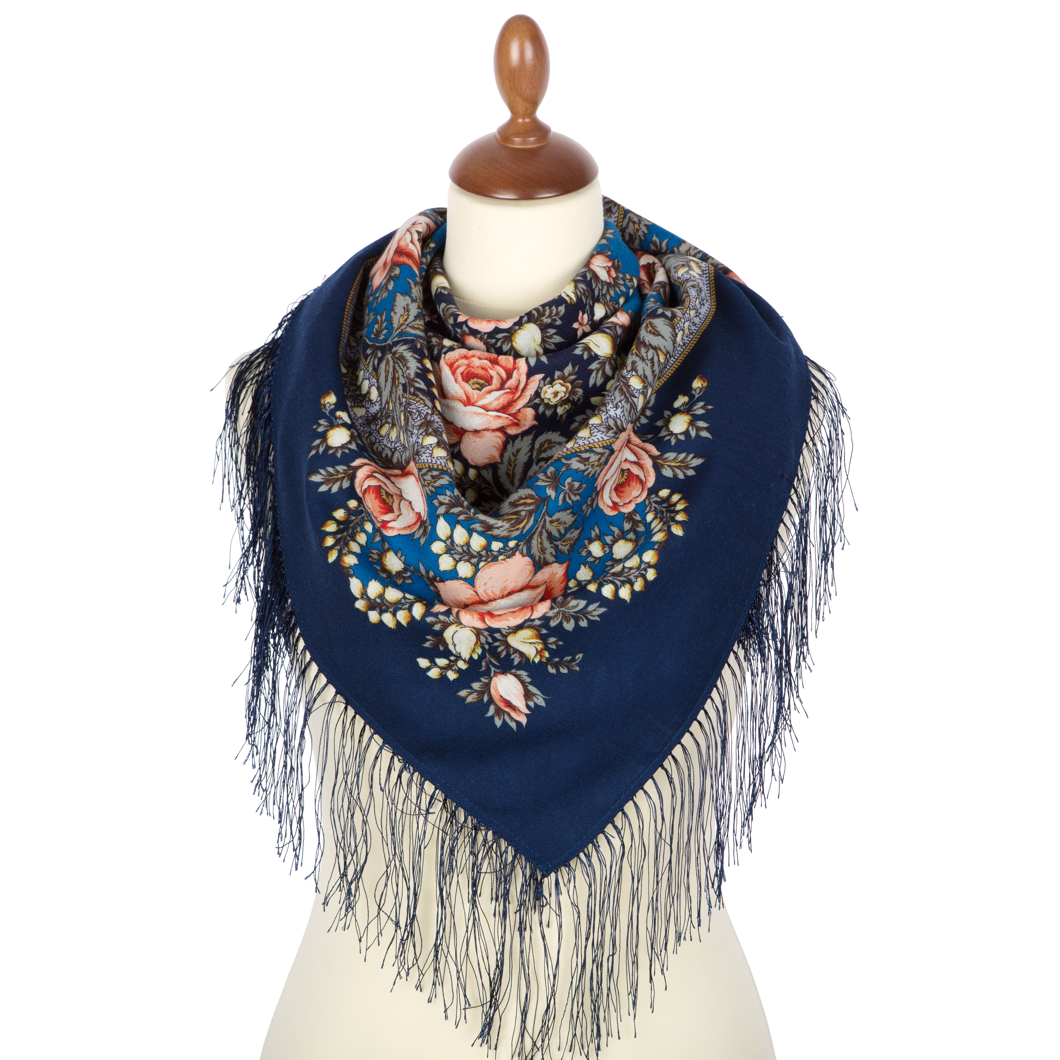 Premium scarf My Little Star, wool, intense blue - 89x89cm