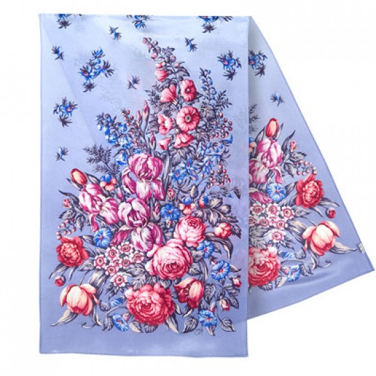 Premium scarf Tender Touch, crepe de chine silk - 150x43cm