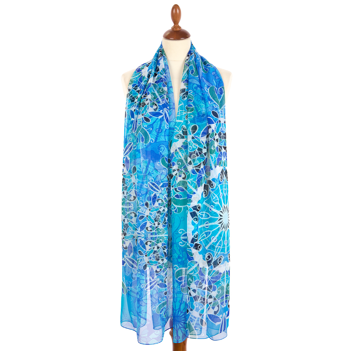 Esarfa premium Dandelion din matase, 200x85cm