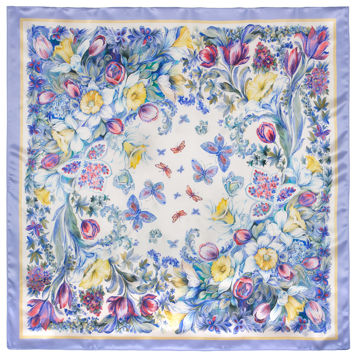 Esarfa premium Premonition of Love din satin, 89x89cm