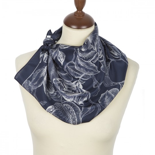 Premium scarf, crepe de chine silk - 65x65cm